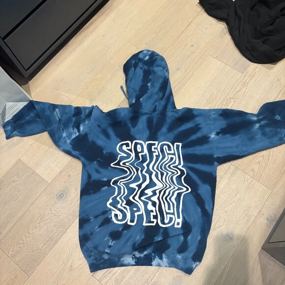 Port and Company Blue Tie-Dye hoodie - Picture 1 of 3